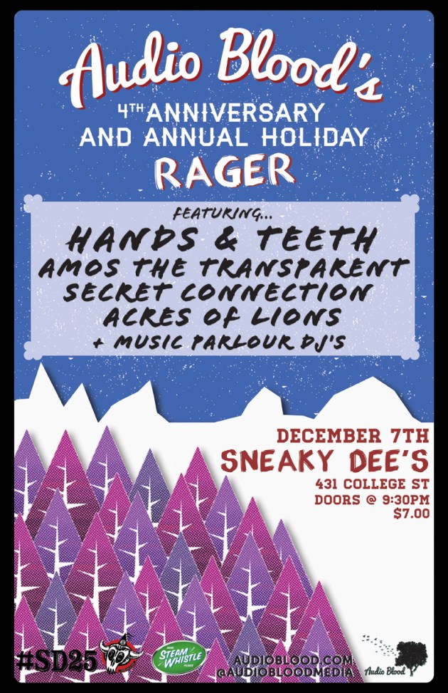 Audio Blood's 4th Anniversary and Holiday Rager